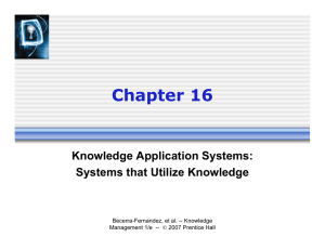 Knowledge Application Systems