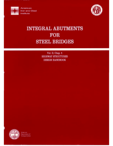 Integral Abutments for Steel Bridges