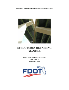 Structures Detailing Manual - Florida Department of Transportation