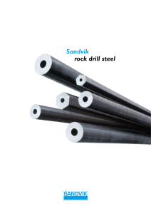 Sandvik rock drill steel - Sandvik Materials Technology