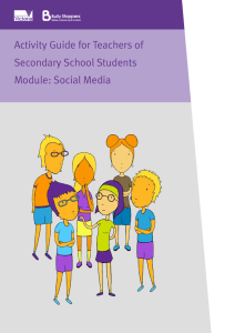 Activity Guide for Teachers of Secondary School Students Module