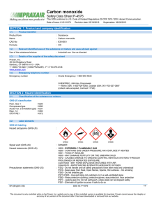 Carbon monoxide, compressed