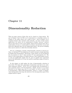 Dimensionality Reduction