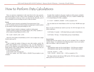 How to Perform Data Calculations
