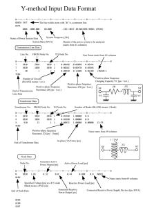 Y-method Input Data Format