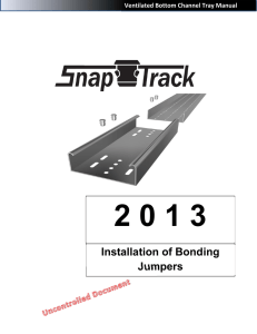 Installation of Bonding Jumpers