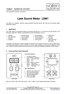 Leak Sound Meter LSM1