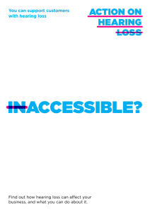 INACCESSIBLE? - Action On Hearing Loss