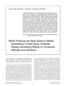 Which Products Are Best Suited to Mobile Advertising?