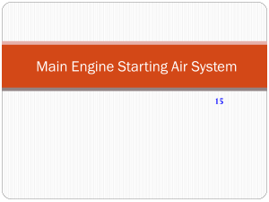 Main Engine Starting Air System