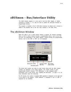 zBUSmon – Bus/Interface Utility