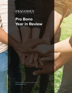 Pro Bono Year in Review