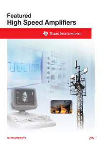 Featured High Speed Differential Amplifiers