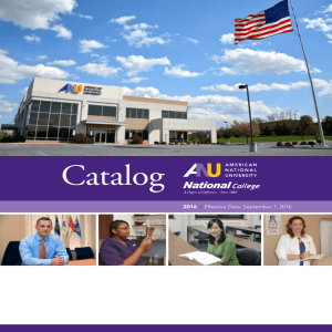 Catalog - American National University