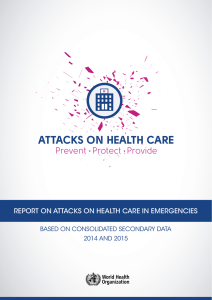 Attacks on Health Care - World Health Organization