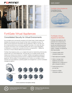 FortiGate Virtual Appliances