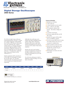 2550 Series Digital Storage Oscilloscope