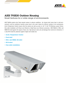 AXIS T92E20 Outdoor Housing