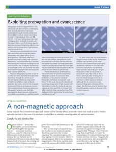 Optical isolation: A non-magnetic approach