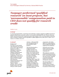 Taxpayer performed `qualified research` on most projects, but