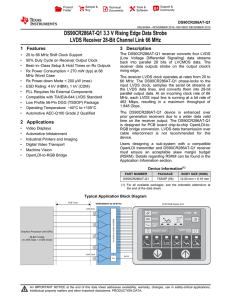 DS90CR286AT-Q1 3.3 V Rising Edge Data