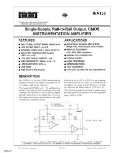 Single-Supply, Rail-to-Rail Output, CMOS