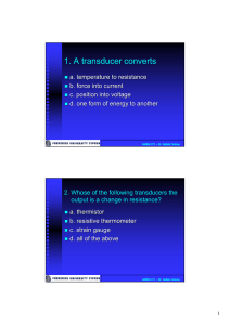 1. A transducer converts
