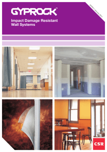 Impact Damage Resistant Wall Systems