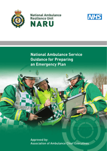 NARU AACE PEP Guidance - Association of Ambulance Chief