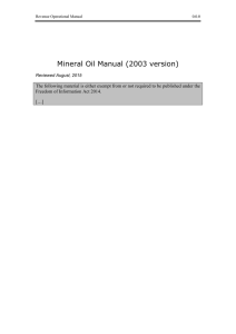 Mineral Oil Manual