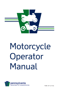 PennDOT - Motorcycle Operator Manual