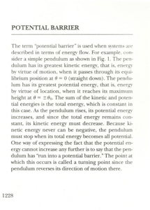 “Potential Barriers,” in the Macmillan Encyclopedia of Physics