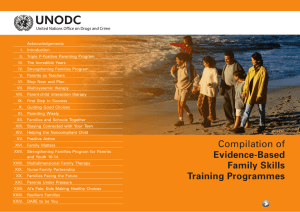 Compilation of Evidence-Based Family Skills Training Programmes