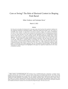 Core or Swing? The Role of Electoral Context in