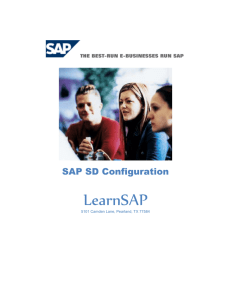 SAP SD Configuration