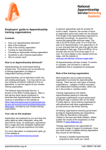 Employers` guide to Apprenticeship training organisations