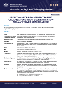 Information for Registered Training Organisations