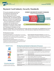 Payment Card Industry Security Standards