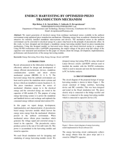 energy harvesting transduction ergy harvesting by