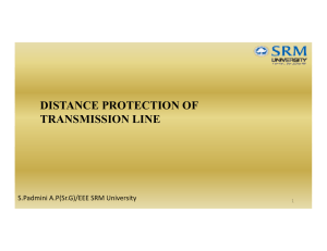 distance protection of transmission line