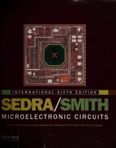 MICROELECTRONIC CIRCUITS