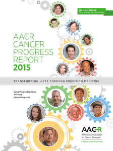 AACR CAnCeR PRogRess RePoRt 2015
