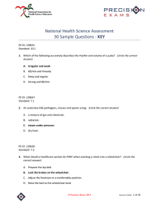 National Health Science Assessment 30 Sample Questions