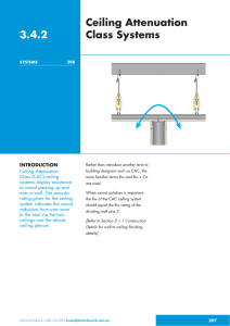 3.4.2 Ceiling Attentuation Class Systems