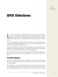 iDVD Slideshows
