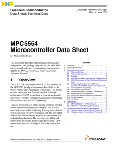 MPC5554 Microcontroller - Data Sheet