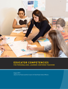 Educator Competencies for Personalized, Learner