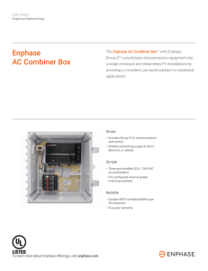 Enphase AC Combiner Box