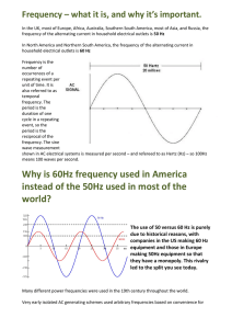 Frequency - DJT Electrical Training