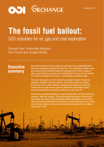 The fossil fuel bailout - Overseas Development Institute